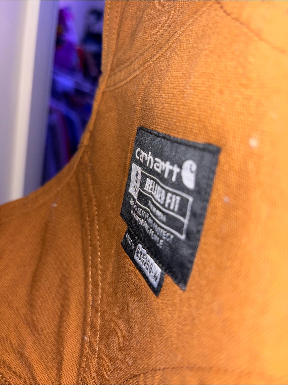 Carhartt Brown Short Overall Shorts - Picture 3 of 3